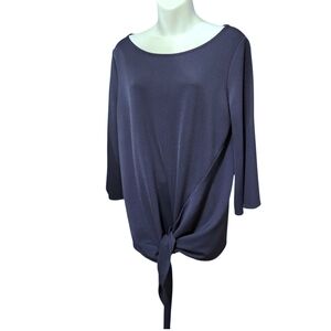 Banana Republic Blue Top Front Tie Blouse Sz.M